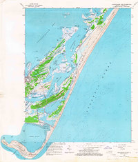 Download a high-resolution, GPS-compatible USGS topo map for Chincoteague East, VA (1966 edition)