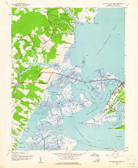 Download a high-resolution, GPS-compatible USGS topo map for Chincoteague West, VA (1962 edition)