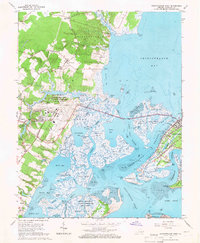 Download a high-resolution, GPS-compatible USGS topo map for Chincoteague West, VA (1966 edition)