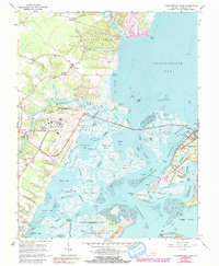 Download a high-resolution, GPS-compatible USGS topo map for Chincoteague West, VA (1991 edition)
