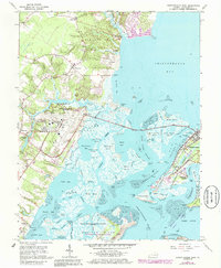 Download a high-resolution, GPS-compatible USGS topo map for Chincoteague West, VA (1986 edition)