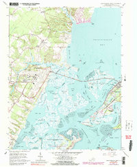 Download a high-resolution, GPS-compatible USGS topo map for Chincoteague West, VA (1965 edition)