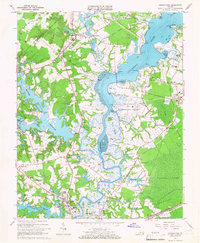 Download a high-resolution, GPS-compatible USGS topo map for Chuckatuck, VA (1966 edition)
