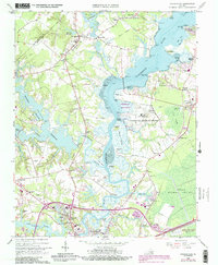 Download a high-resolution, GPS-compatible USGS topo map for Chuckatuck, VA (1990 edition)