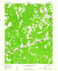 preview thumbnail of historical topo map of Dinwiddie County, VA in 1943