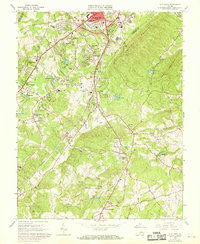 preview thumbnail of historical topo map of Campbell County, VA in 1963