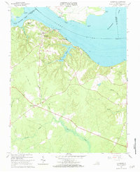 Download a high-resolution, GPS-compatible USGS topo map for Claremont, VA (1984 edition)