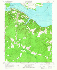 Download a high-resolution, GPS-compatible USGS topo map for Claremont, VA (1966 edition)