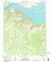 Download a high-resolution, GPS-compatible USGS topo map for Claremont, VA (1986 edition)
