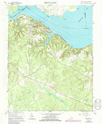 Download a high-resolution, GPS-compatible USGS topo map for Claremont, VA (1986 edition)