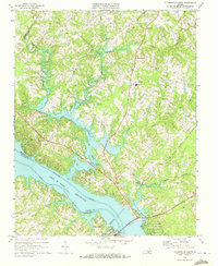 Download a high-resolution, GPS-compatible USGS topo map for Clarksville North, VA (1972 edition)