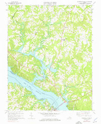 Download a high-resolution, GPS-compatible USGS topo map for Clarksville North, VA (1976 edition)