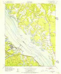 Download a high-resolution, GPS-compatible USGS topo map for Clay Bank, VA (1956 edition)