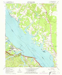 preview thumbnail of historical topo map of Gloucester County, VA in 1965