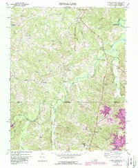 Download a high-resolution, GPS-compatible USGS topo map for Cluster Springs, VA (1987 edition)