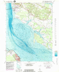 Download a high-resolution, GPS-compatible USGS topo map for Colonial Beach North, VA (1983 edition)