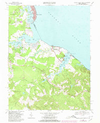 Download a high-resolution, GPS-compatible USGS topo map for Colonial Beach South, VA (1980 edition)