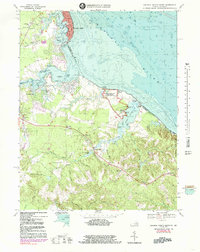 Download a high-resolution, GPS-compatible USGS topo map for Colonial Beach South, VA (1985 edition)