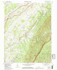 Download a high-resolution, GPS-compatible USGS topo map for Cornwall, VA (1986 edition)