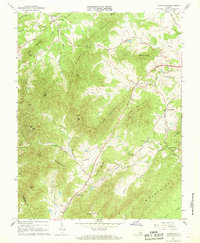 preview thumbnail of historical topo map of Albemarle County, VA in 1967