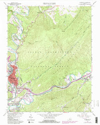 Download a high-resolution, GPS-compatible USGS topo map for Covington, VA (1984 edition)