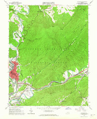 Download a high-resolution, GPS-compatible USGS topo map for Covington, VA (1964 edition)