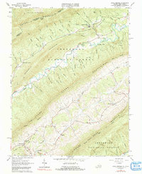 Download a high-resolution, GPS-compatible USGS topo map for Craig Springs, VA (1991 edition)