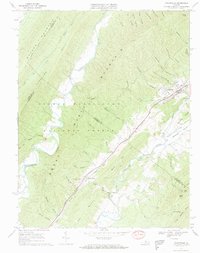 Download a high-resolution, GPS-compatible USGS topo map for Craigsville, VA (1969 edition)