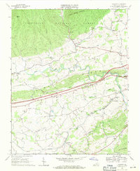 preview thumbnail of historical topo map of Wythe County, VA in 1968
