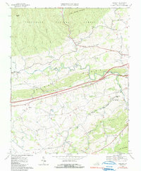 Download a high-resolution, GPS-compatible USGS topo map for Crockett, VA (1991 edition)
