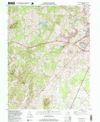 Download a high-resolution, GPS-compatible USGS topo map for Culpeper West, VA (1999 edition)
