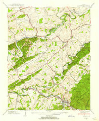 Download a high-resolution, GPS-compatible USGS topo map for Damascus, VA (1938 edition)