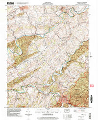 Download a high-resolution, GPS-compatible USGS topo map for Damascus, VA (2004 edition)