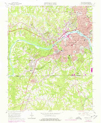 Download a high-resolution, GPS-compatible USGS topo map for Danville, VA (1978 edition)