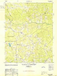 Download a high-resolution, GPS-compatible USGS topo map for Darvills, VA (1951 edition)
