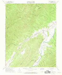 Download a high-resolution, GPS-compatible USGS topo map for Deerfield, VA (1968 edition)