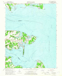 Download a high-resolution, GPS-compatible USGS topo map for Deltaville, VA (1966 edition)