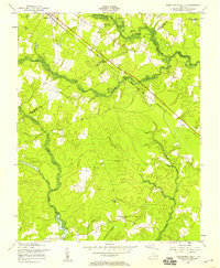 1956 Map of Disputanta, VA, 1958 Print