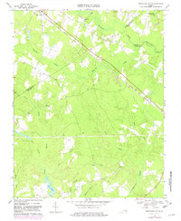 preview thumbnail of historical topo map of Sussex County, VA in 1968