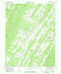 Download a high-resolution, GPS-compatible USGS topo map for Doe Hill, VA (1970 edition)