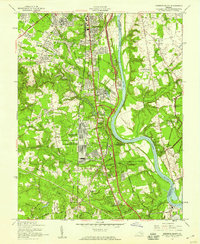 preview thumbnail of historical topo map of Chesterfield County, VA in 1952