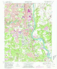 Download a high-resolution, GPS-compatible USGS topo map for Drewrys Bluff, VA (1981 edition)