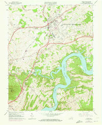 Download a high-resolution, GPS-compatible USGS topo map for Dublin, VA (1973 edition)