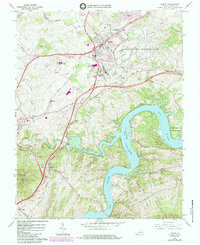 Download a high-resolution, GPS-compatible USGS topo map for Dublin, VA (1984 edition)