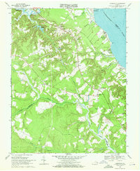 Download a high-resolution, GPS-compatible USGS topo map for Dunnsville, VA (1972 edition)