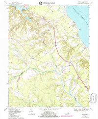 Download a high-resolution, GPS-compatible USGS topo map for Dunnsville, VA (1985 edition)