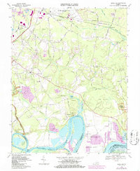 Download a high-resolution, GPS-compatible USGS topo map for Dutch Gap, VA (1986 edition)