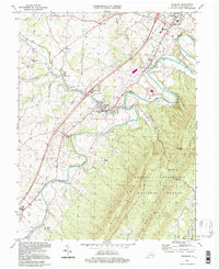 preview thumbnail of historical topo map of Edinburg, VA in 1994