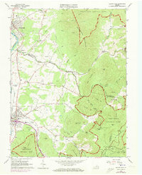 Download a high-resolution, GPS-compatible USGS topo map for Elkton East, VA (1973 edition)