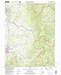 preview thumbnail of historical topo map of Rockingham County, VA in 1997